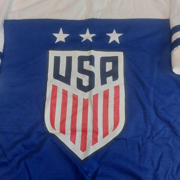 FIFA US Womens Soccer 2019 World Cup Poly T-Shirt Womens 2XL Blue White - Picture 3 of 7